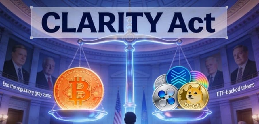 CLARITY Act Provision Could Give XRP, Solana, and Other ETF-Backed Tokens Same Status as Bitcoin