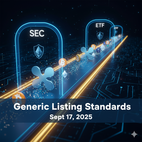 SEC Streamlines Crypto ETF Approvals with New Generic Listing Standards